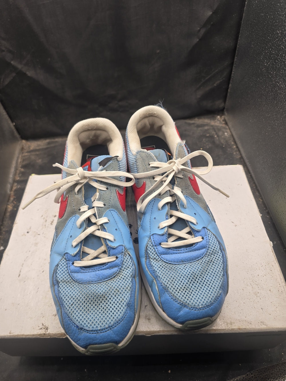 Nike Blue and Red Men's Athletic Sneakers